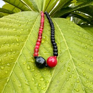 Necklace by Rosa Namkhai, made from Chögyal Namkhai Norbu's beads