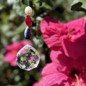 Pendant by Elena Kalistova, with Chögyal Namkhai Norbu's beads